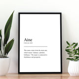 Aine | First Name