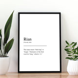 Rian | First Name